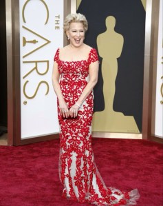 Bette Midler wearing Reem Acra